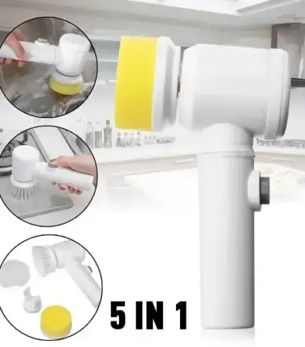 Portable 5 in 1 Electric Cleaning Brush