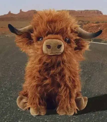 Eco-Friendly Scottish Highland Cow Soft Plush Toy