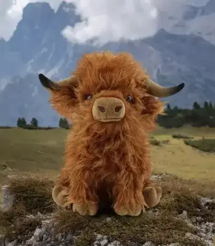 Eco-Friendly Scottish Highland Cow Soft Plush Toy