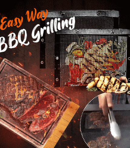 New Reusable Non-Stick BBQ Mesh Grilling Bags