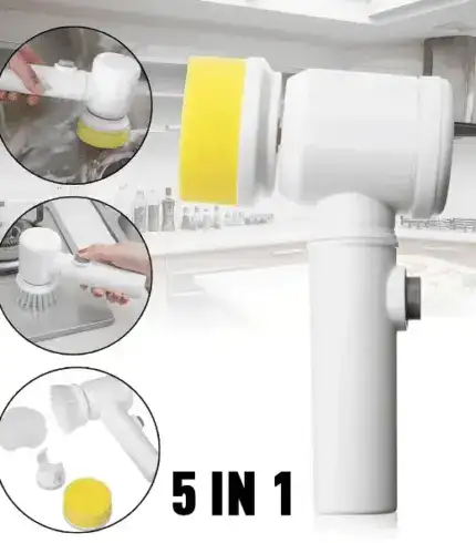 Portable 5 in 1 Electric Cleaning Brush